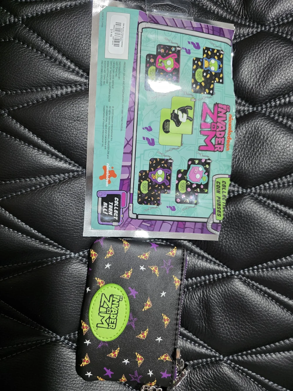 NWT Invader Zim Black Coin Pouch Collectible